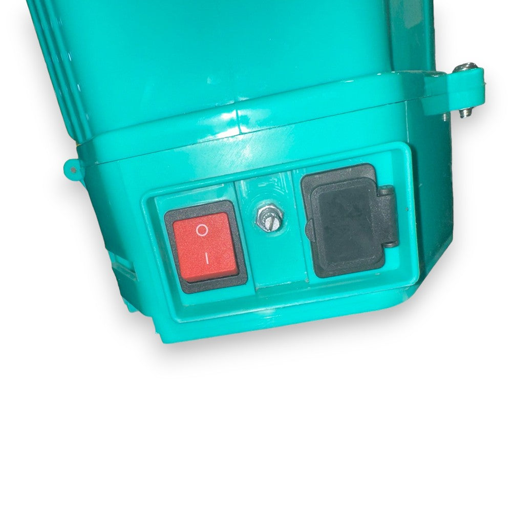 Pompe pulvérisateur à dos avec batterie 12v et lance en acier et laiton de 16 litres