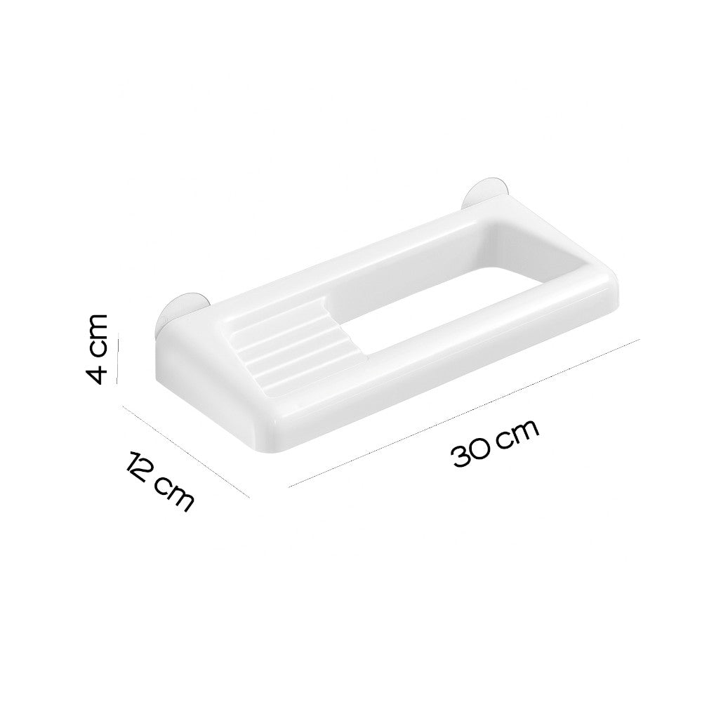 Porte-savon porte-serviettes en résine thermoplastique pour salle de bain