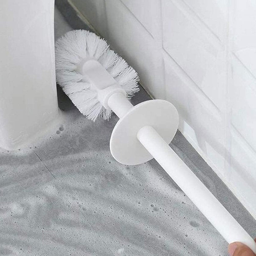Porte-brosse de toilette 9,5x9,5x36,2 cm en résine pour salle de bain