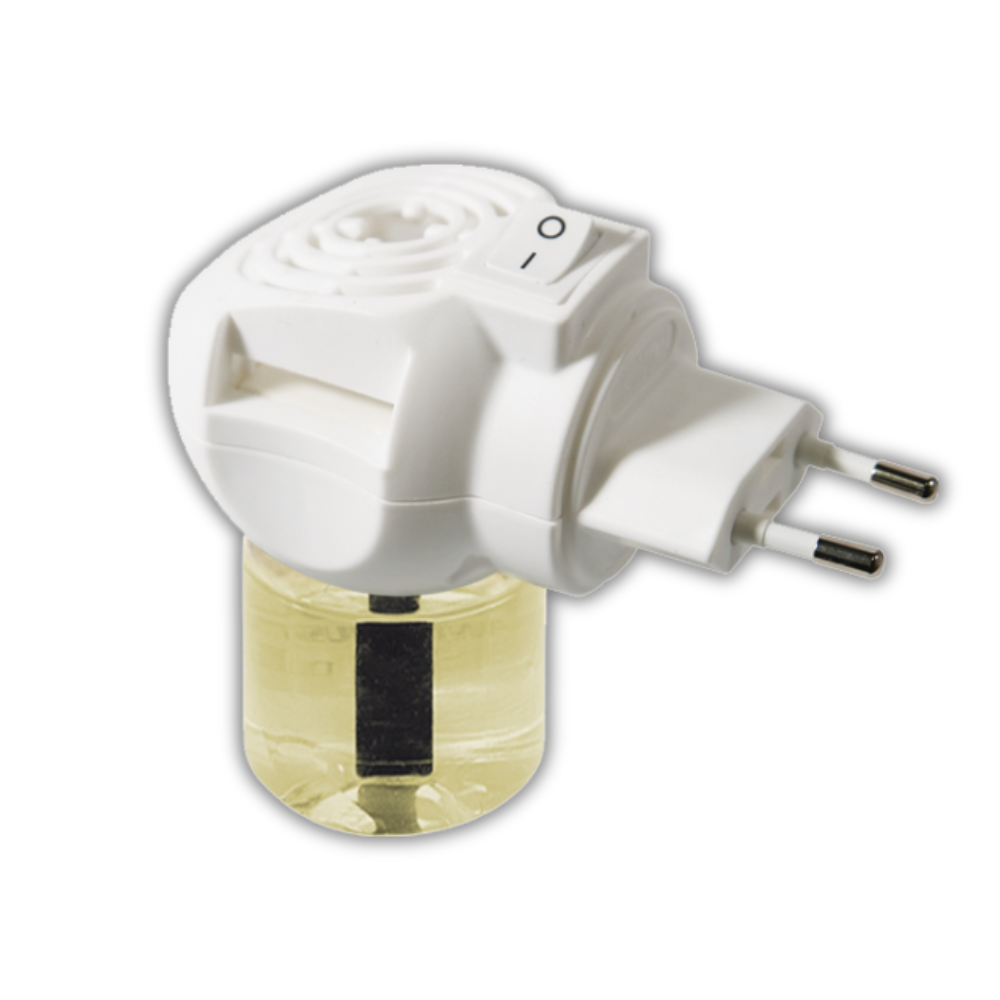 Diffuseur liquide anti-mouches et moustiques avec socle et 1 recharge