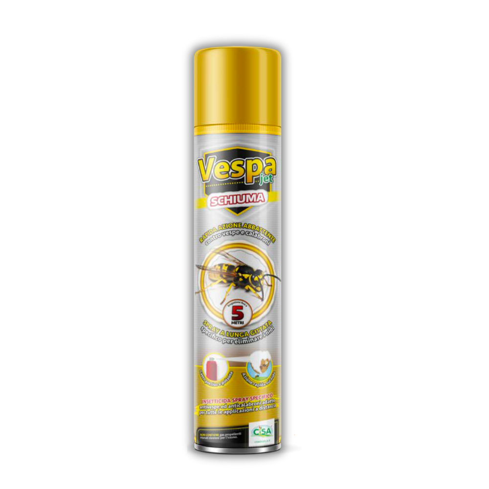 Insetticida schiumogeno spray per vespe e calabroni 750 ml