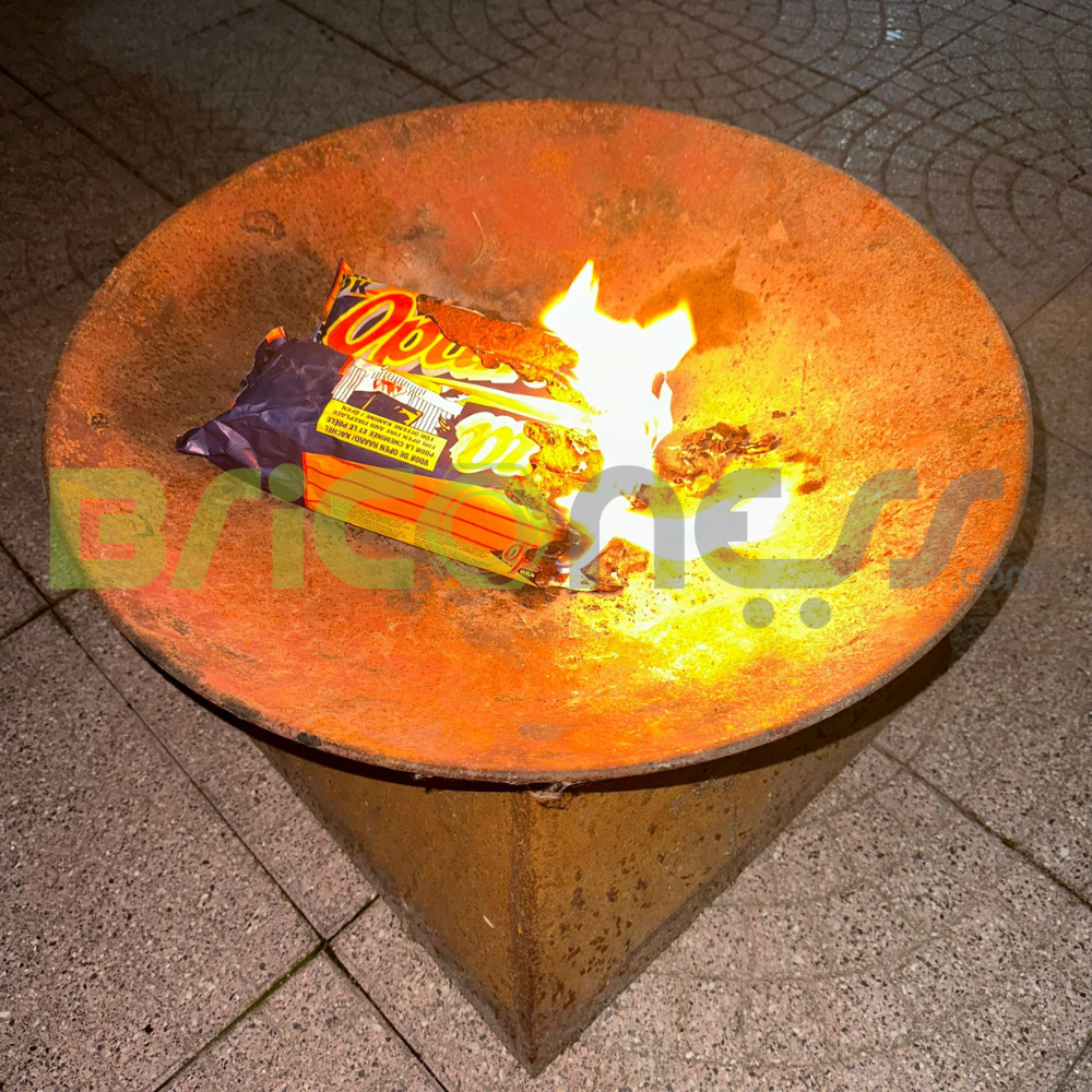 Bûches bûches avec boîtier allume-feu pour cheminées, poêles à bois, paquet de 10 pièces Optima