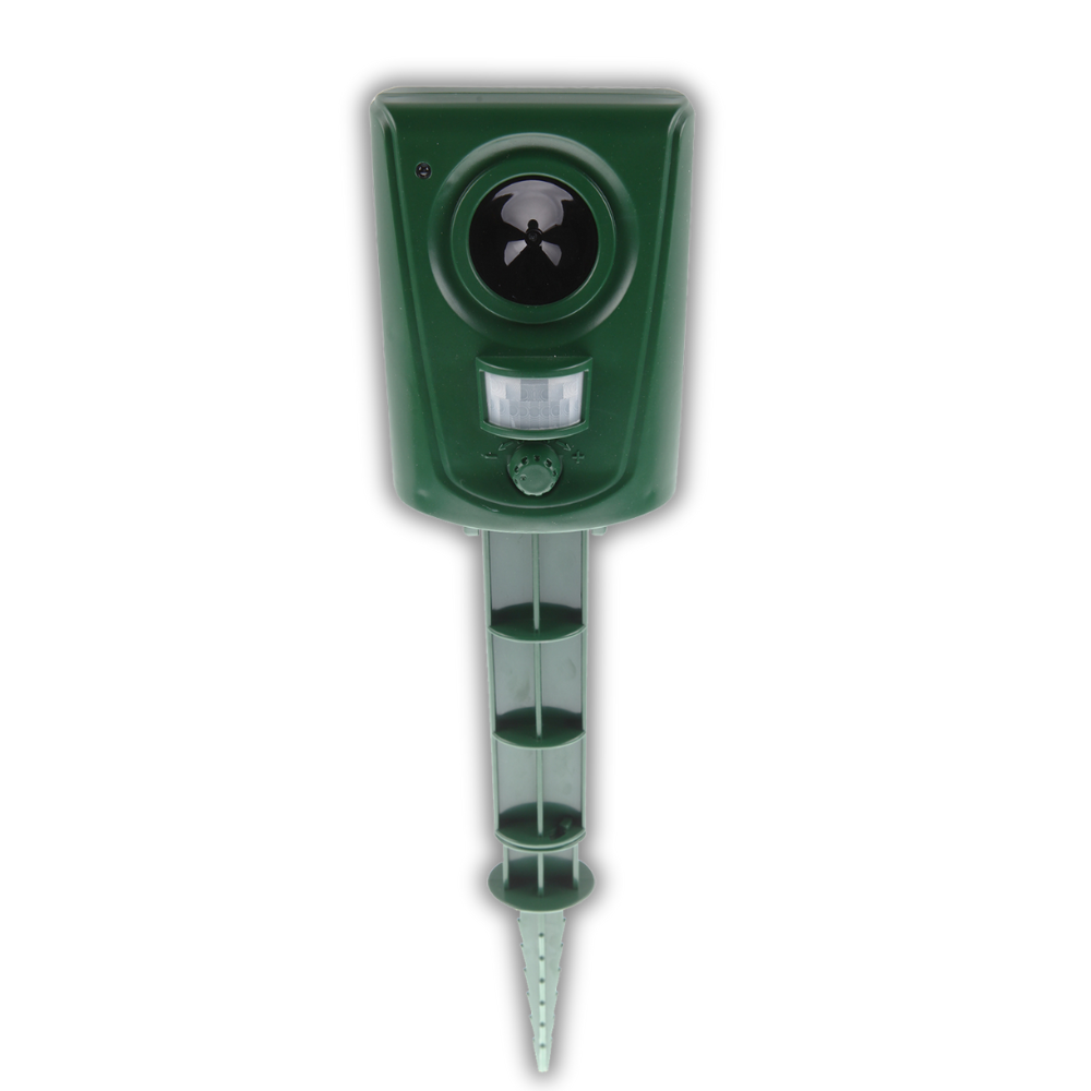 Répulsif animaux à ultrasons 11x6,5x45 cm pour l'extérieur