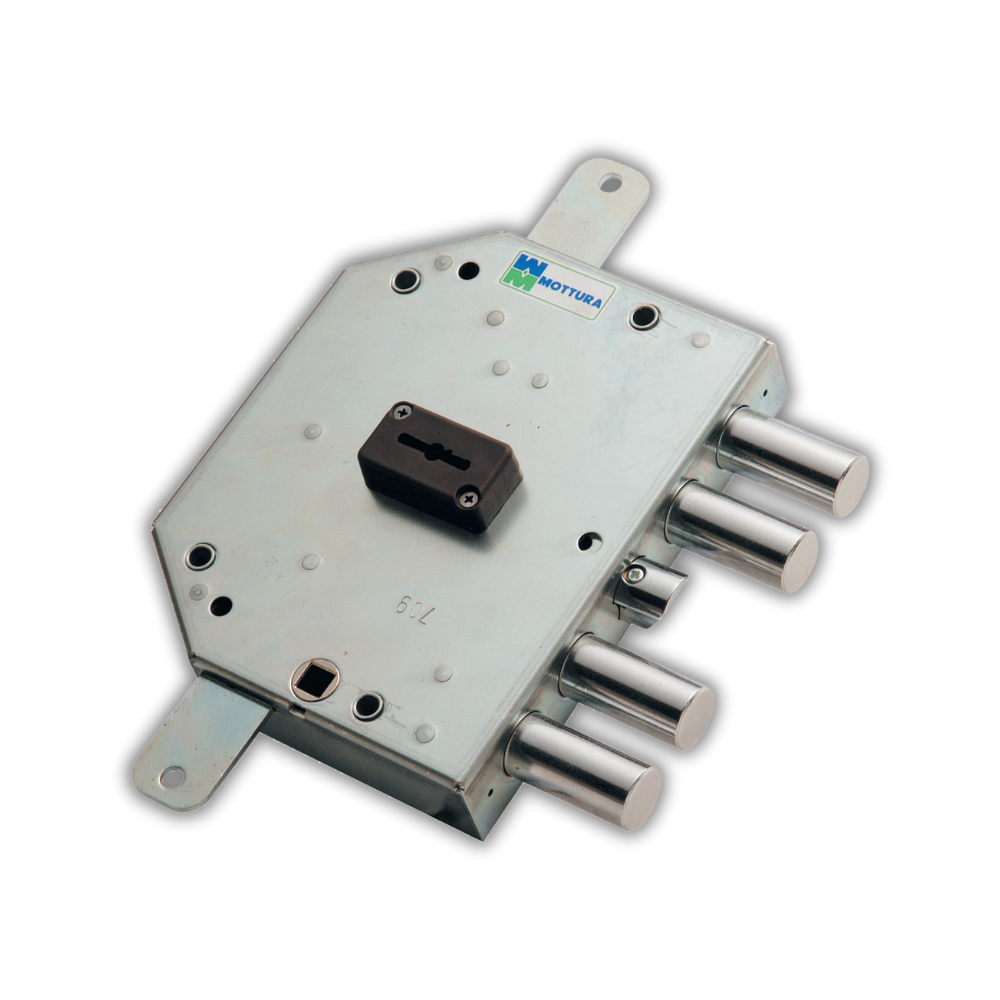 Serrure pour portes blindées avec 3 clés à double panneton