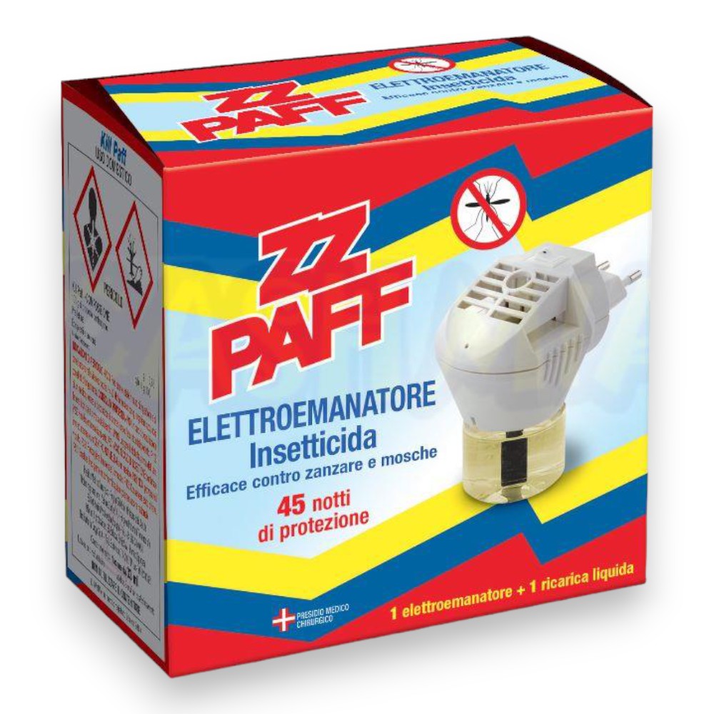 Diffuseur liquide anti-mouches et moustiques avec socle et 1 recharge