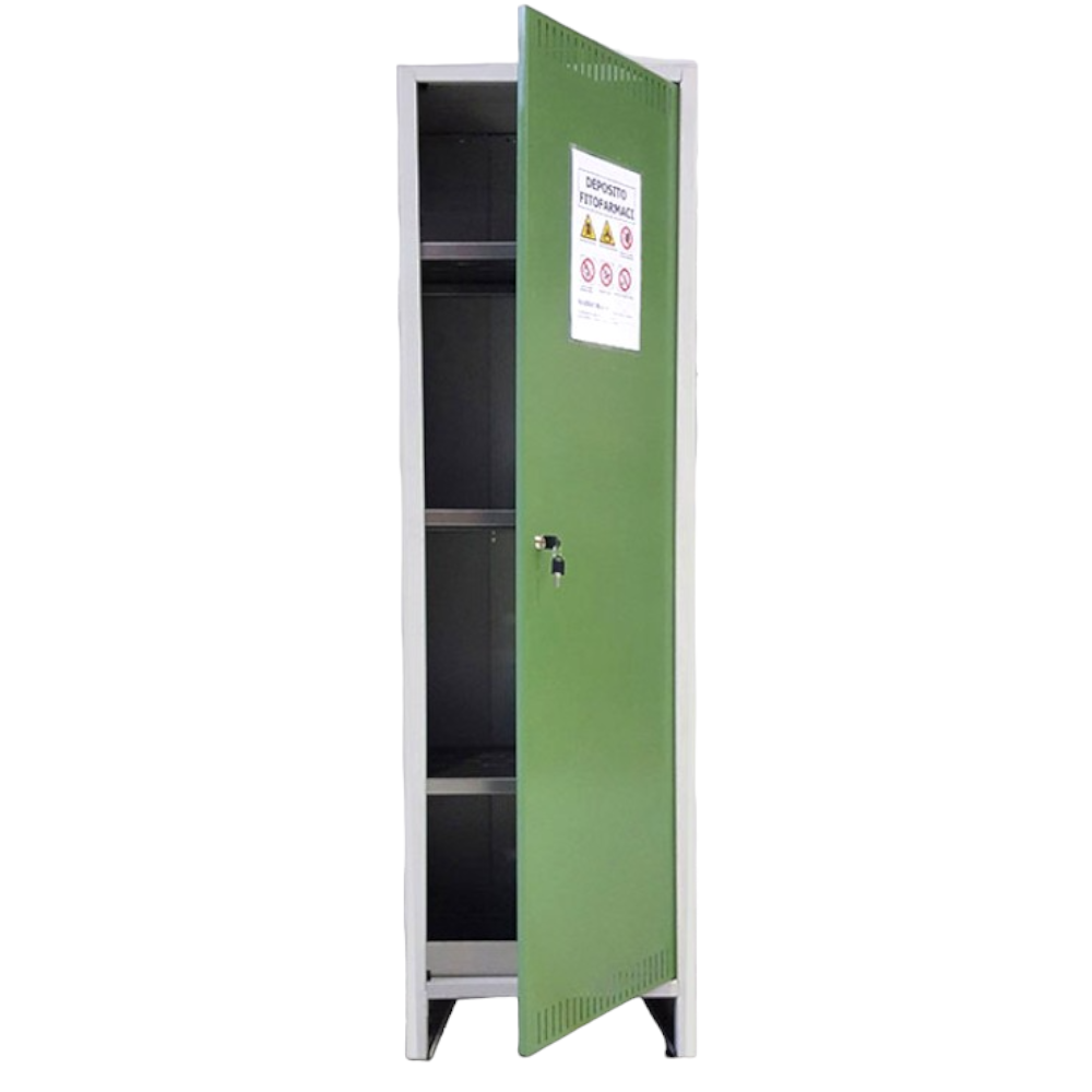 Armadio in metallo per deposito fitofarmaci alto 1 anta cm 179.5x50x40 L500