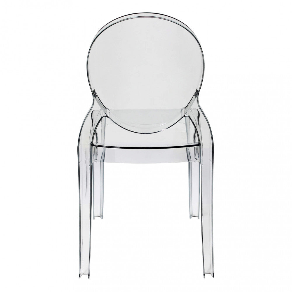 Chaise empilable d'intérieur en polycarbonate transparent Sans Couleur