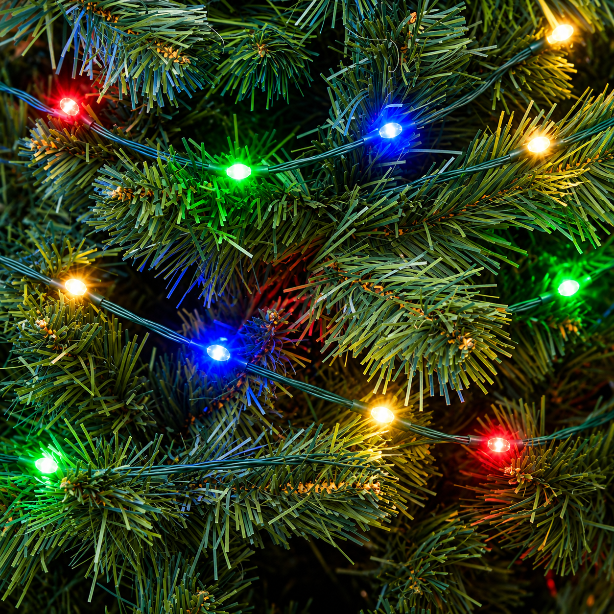 Catena luminosa luci led a goccia decorazione natalizia con cavo verde per alberi di natale