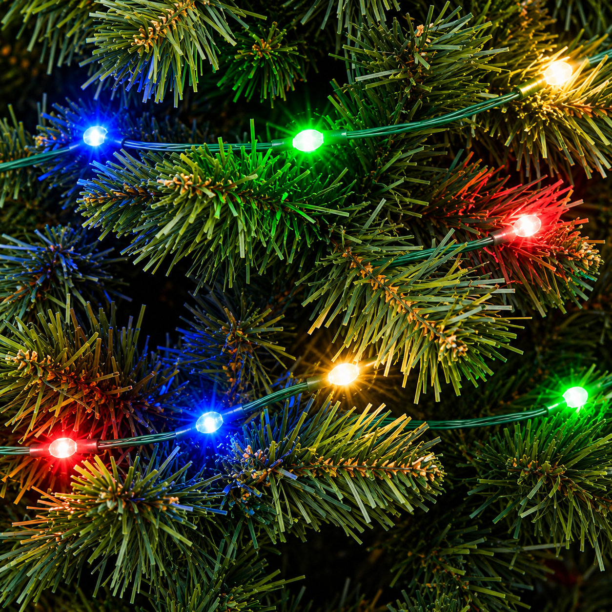 Catena luminosa luci led a goccia decorazione natalizia con cavo verde per alberi di natale