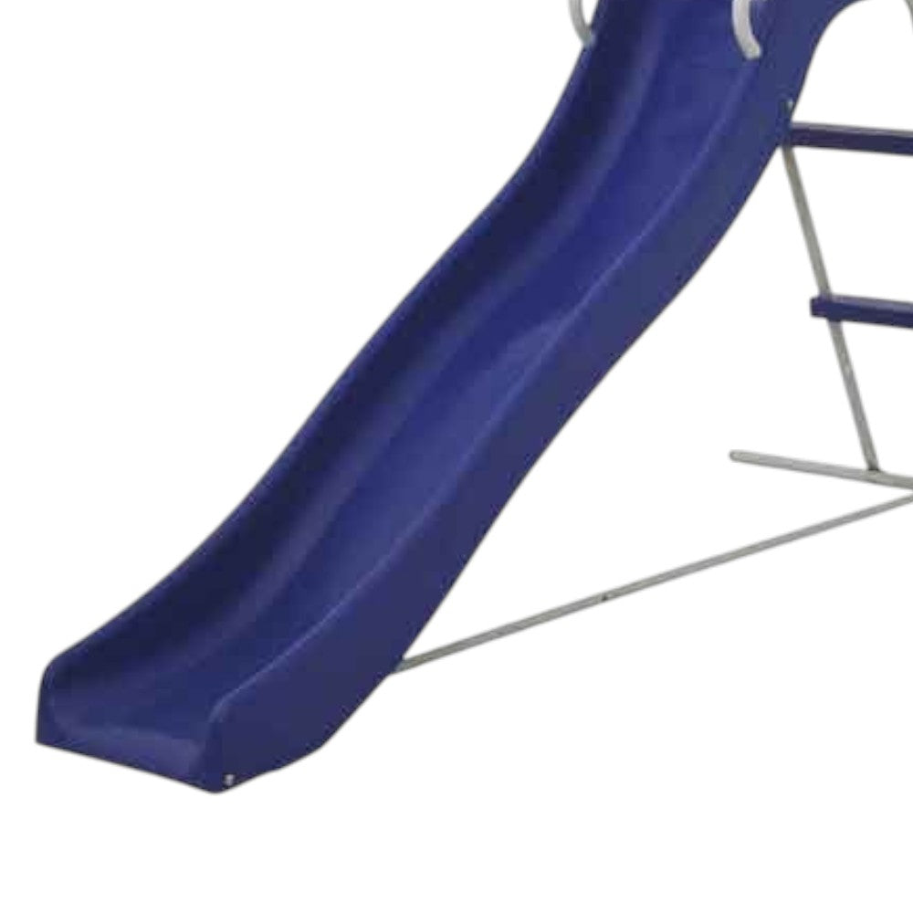 Toboggan 185x95xH105 cm en acier pour enfant 3-7 ans pour jardin