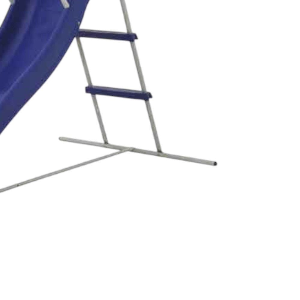 Toboggan 185x95xH105 cm en acier pour enfant 3-7 ans pour jardin