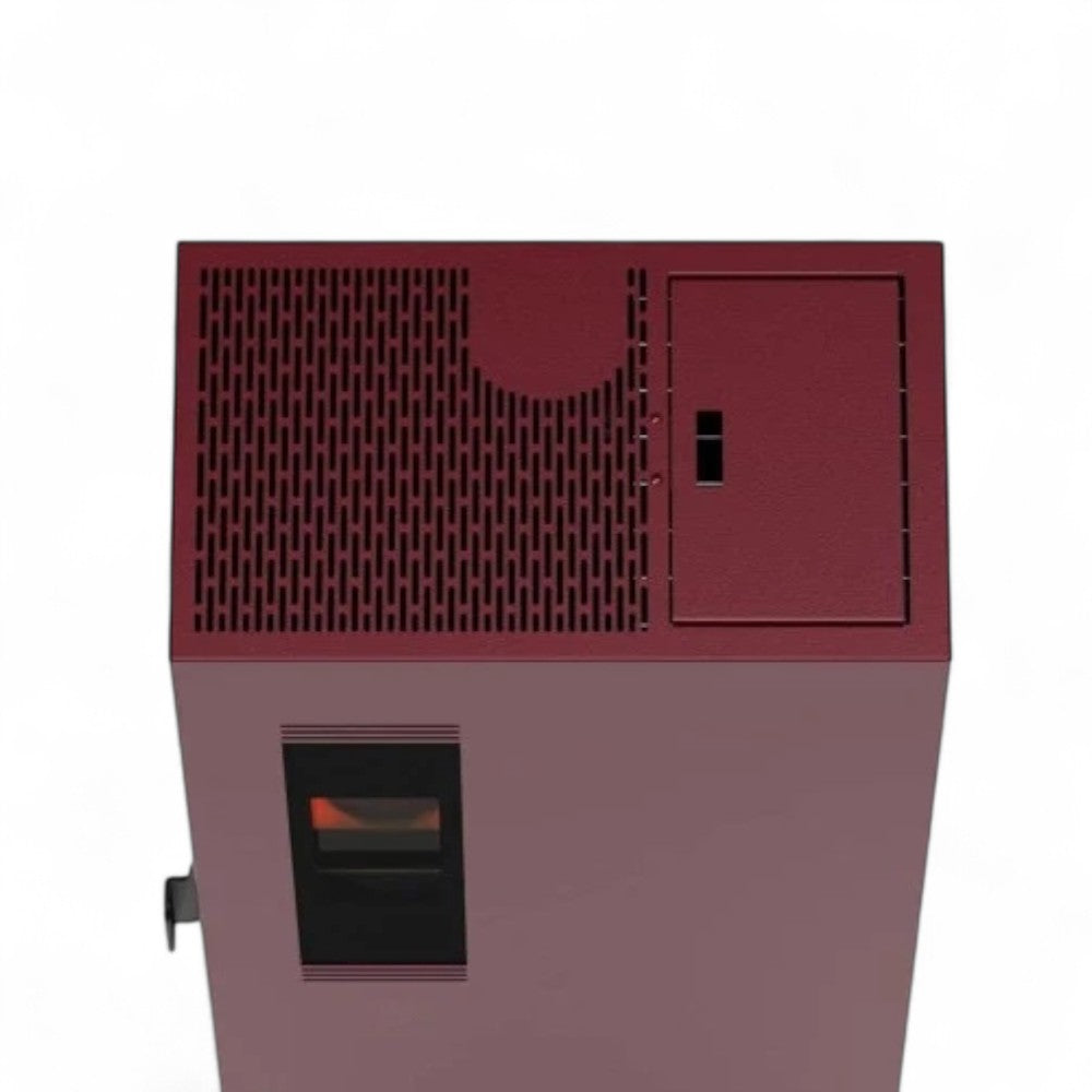 Stufa a pellet in acciaio 5,5 Kw A+ con raccordo uscita fumi posteriore o superiore Queen Slim 5