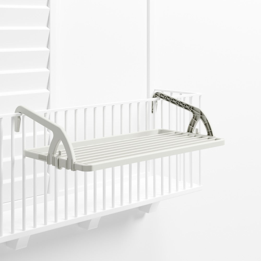 Corde à linge salle de bain 10 m en résine 101x26x69 cm 