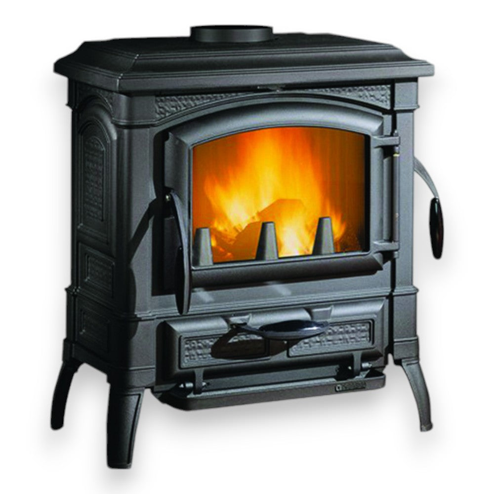 Poêle à bois 7,3 kW avec structure entièrement en fonte 66x59xH70,6 cm Nordica anthracite