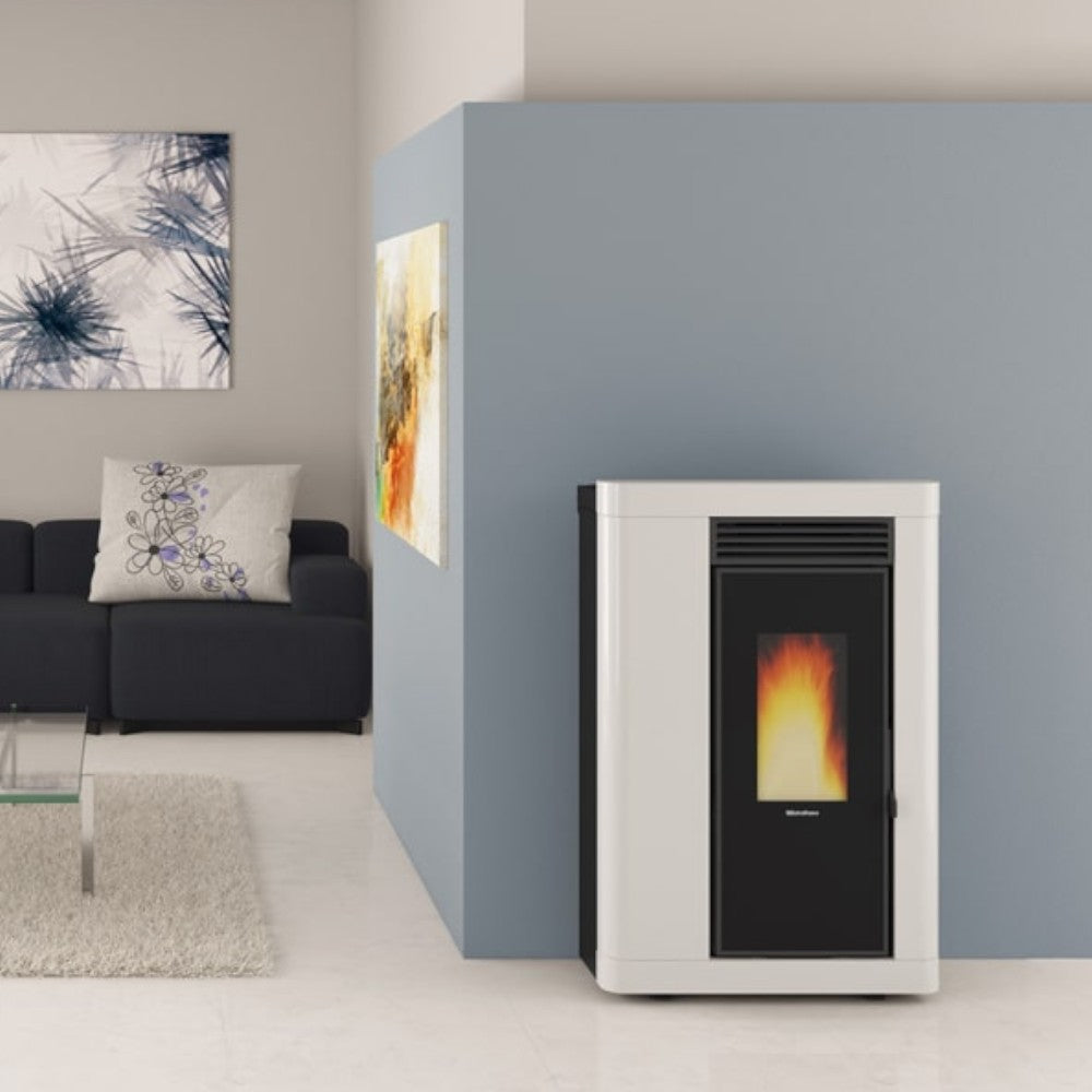 Stufa a pellet 9 Kw in ghisa 70.3x34.3x107.8 cm Anabella ad evo Nordica