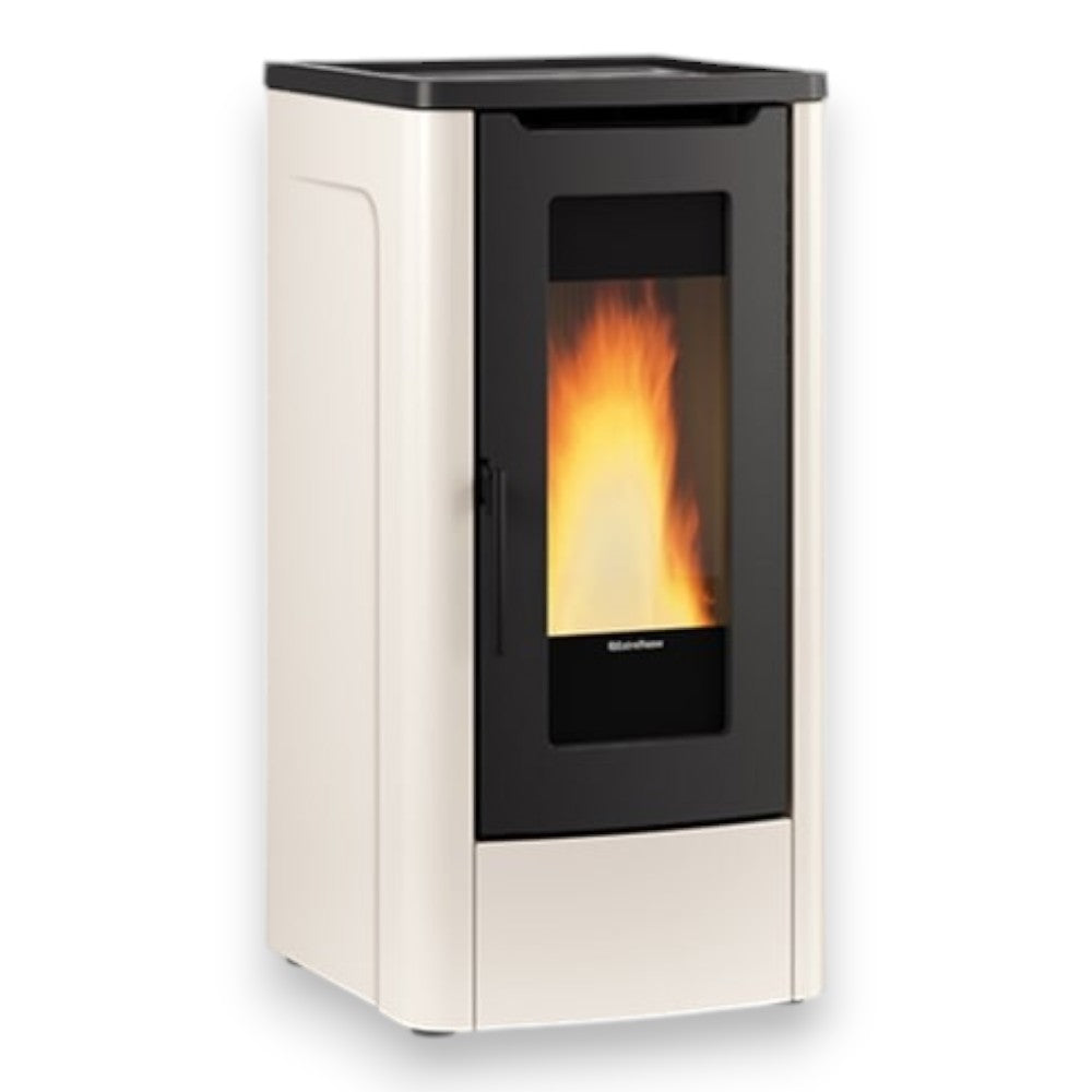 Poêle à pellets ventilé avec revêtement en acier 10 kW Dahiana Nordica Extraflame