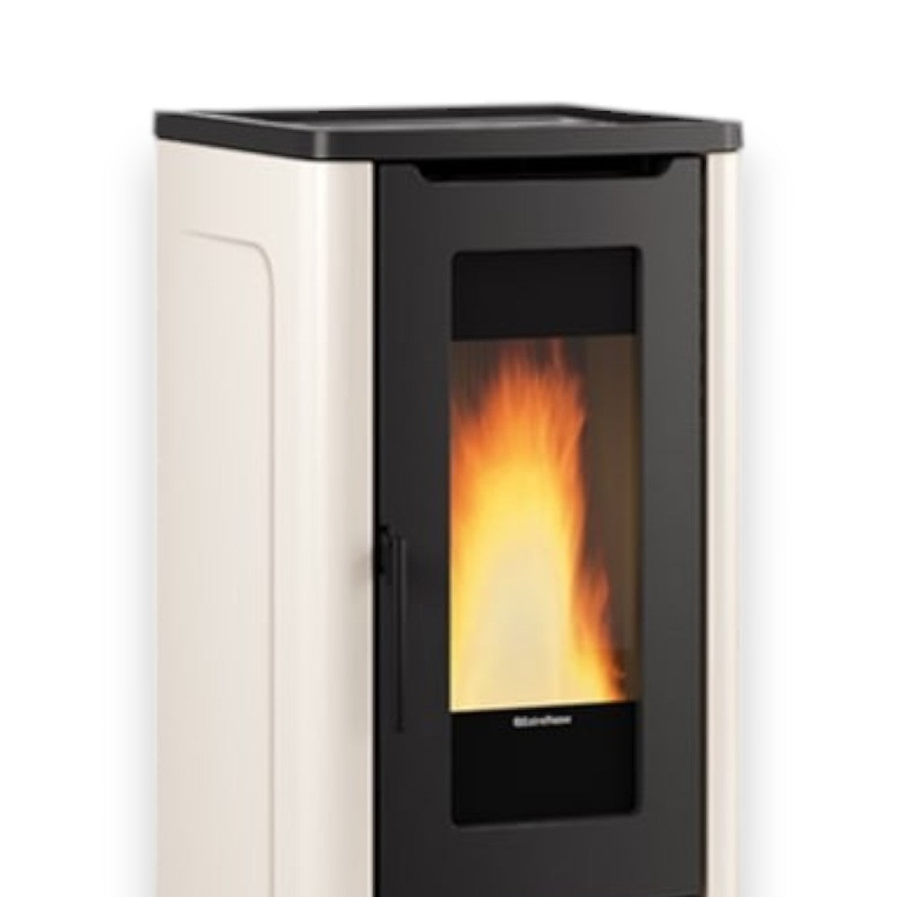 Poêle à pellets ventilé avec revêtement en acier 10 kW Dahiana Nordica Extraflame