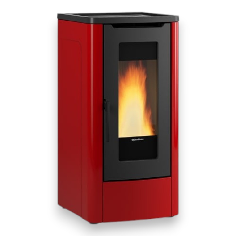 Poêle à pellets ventilé avec revêtement en acier 10 kW Dahiana Nordica Extraflame