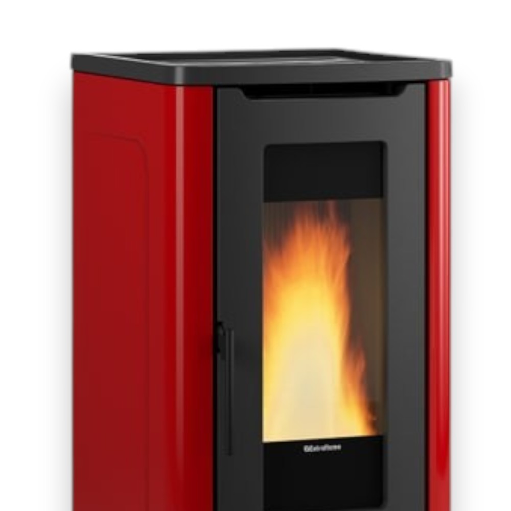 Poêle à pellets ventilé avec revêtement en acier 10 kW Dahiana Nordica Extraflame