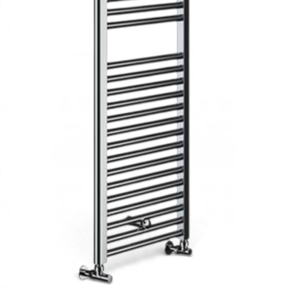 Termoarredo cromato per bagno 170.3x55 cm con valvola di sfiato inclusa