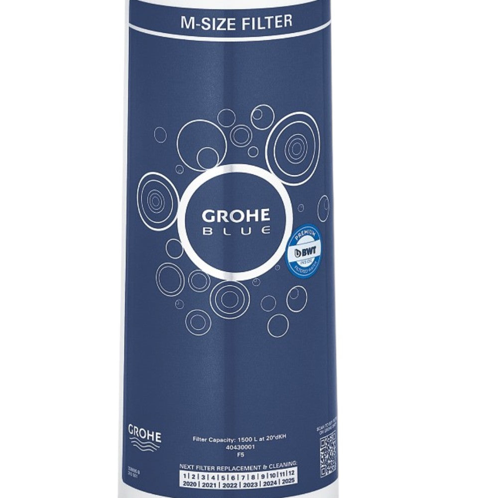 Filtro di ricambio per acqua potabile taglia M e capacita 1500 litri compatibile sistema Grohe Blue