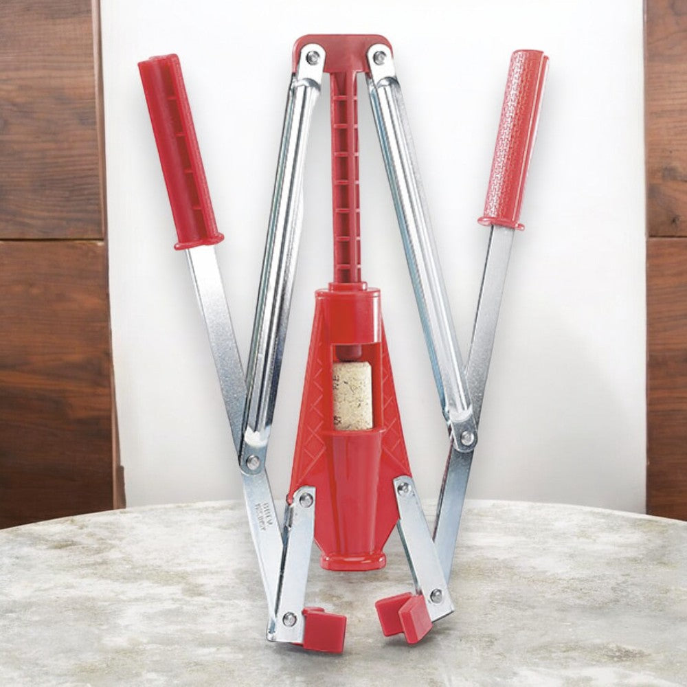 Tappatrice a due leve per tappi in sughero bottiglie con diametro 2.6 cm