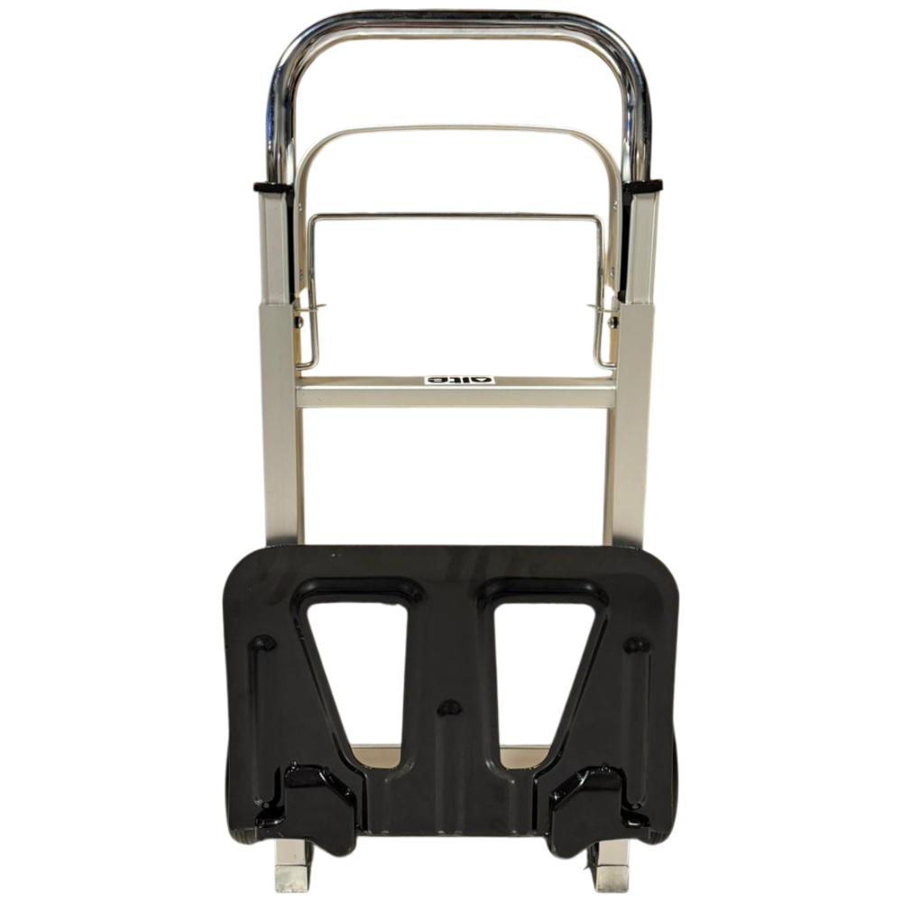 Chariot caisse télescopique en aluminium. Capacité : 90 kg.