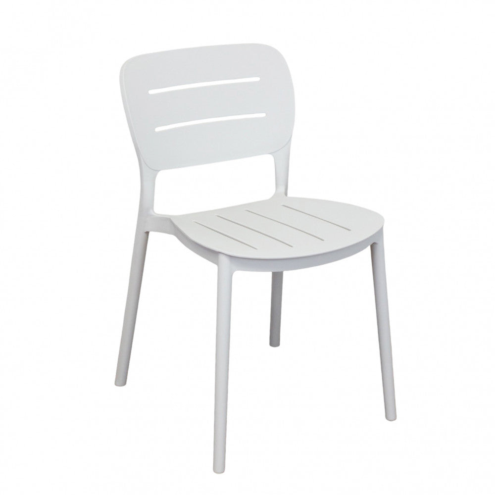 Sedia senza braccioli in polipropilene impilabile 52.5x44xH79 cm Giselle