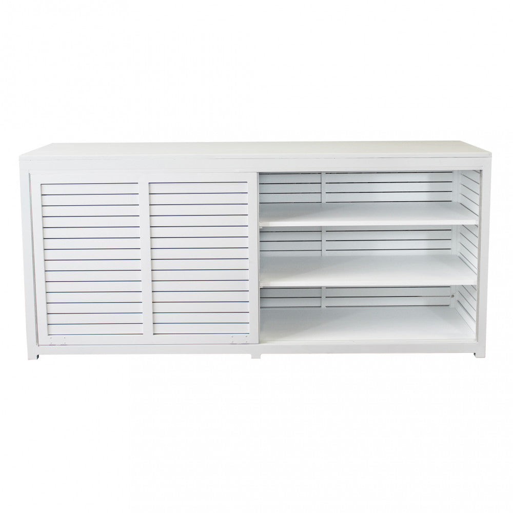 Buffet d'extérieur en aluminium blanc Wyoming