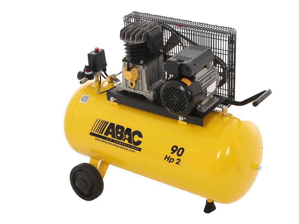 Compresseur à bande d'air comprimé coaxial à deux cylindres Abac base line 90 lt 
