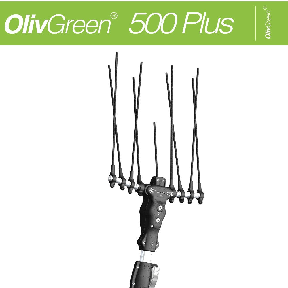 Abbacchiatore scuotitore elettrico 12V con asta telescopica in alluminio per olive