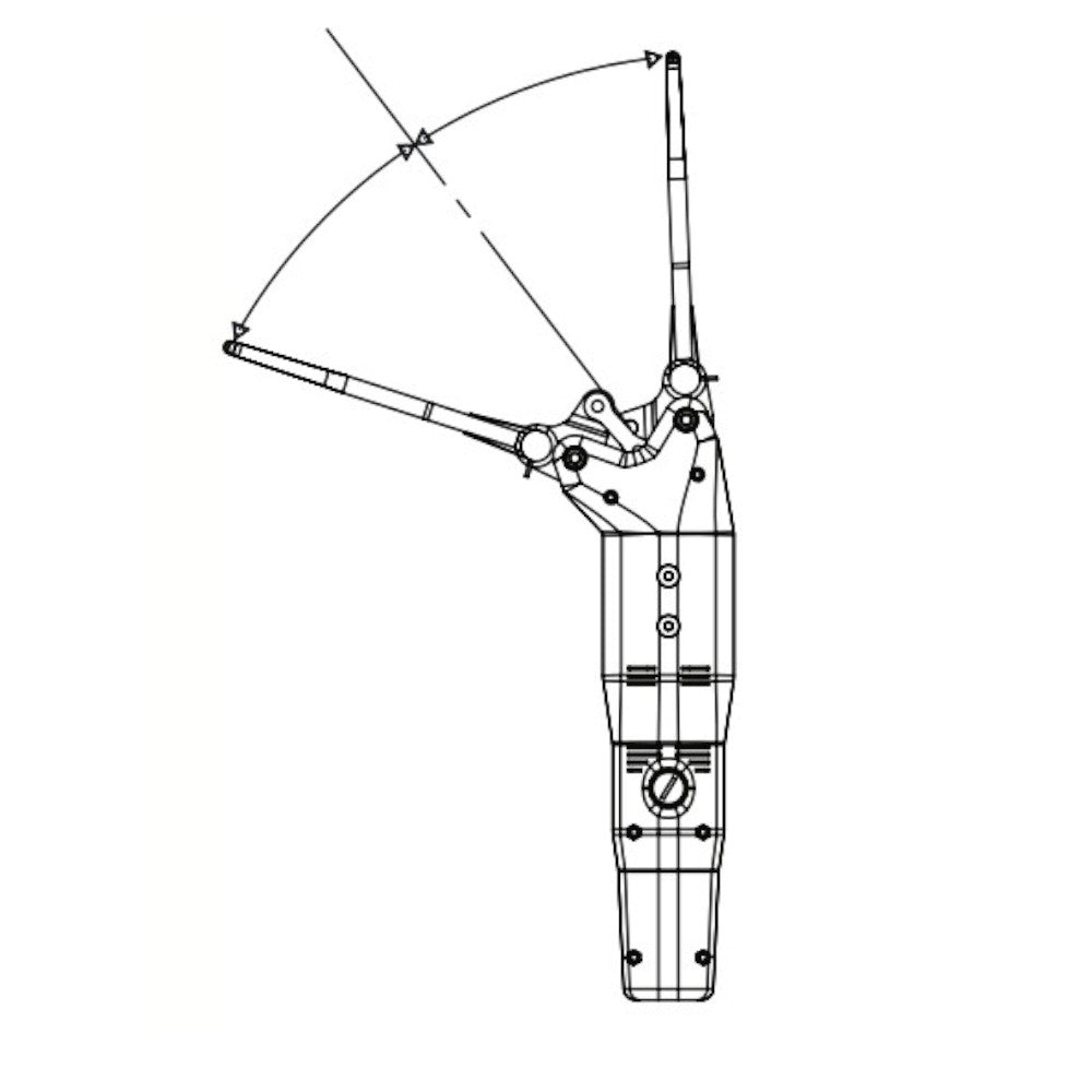 Abbacchiatore scuotitore elettrico 12V con asta telescopica e spazzole per raccolta olive