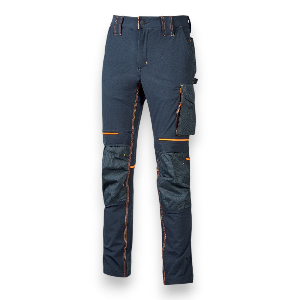 Pantalon de travail en tissu U-4 avec poches Deep Blue ATOM U-Power