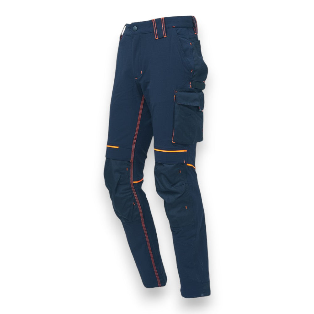 Pantalon de travail en tissu U-4 avec poches Deep Blue ATOM U-Power