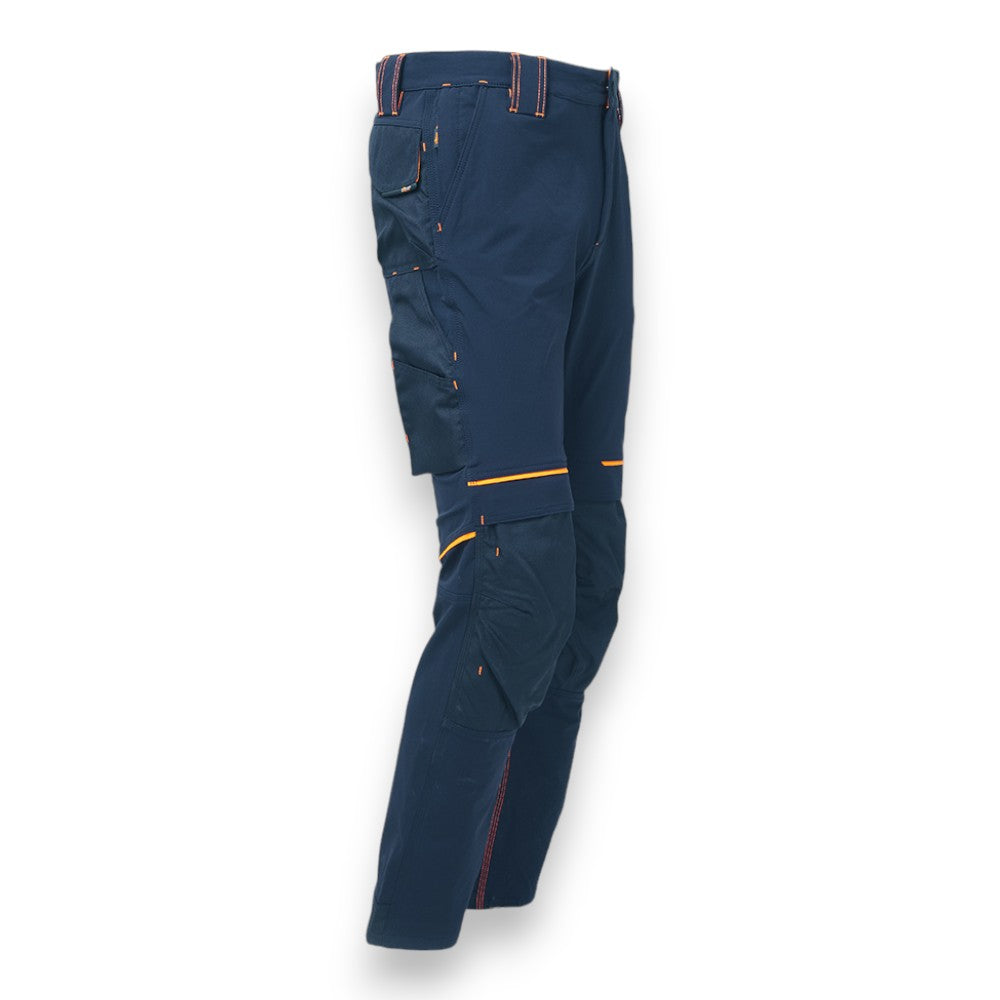 Pantalon de travail en tissu U-4 avec poches Deep Blue ATOM U-Power