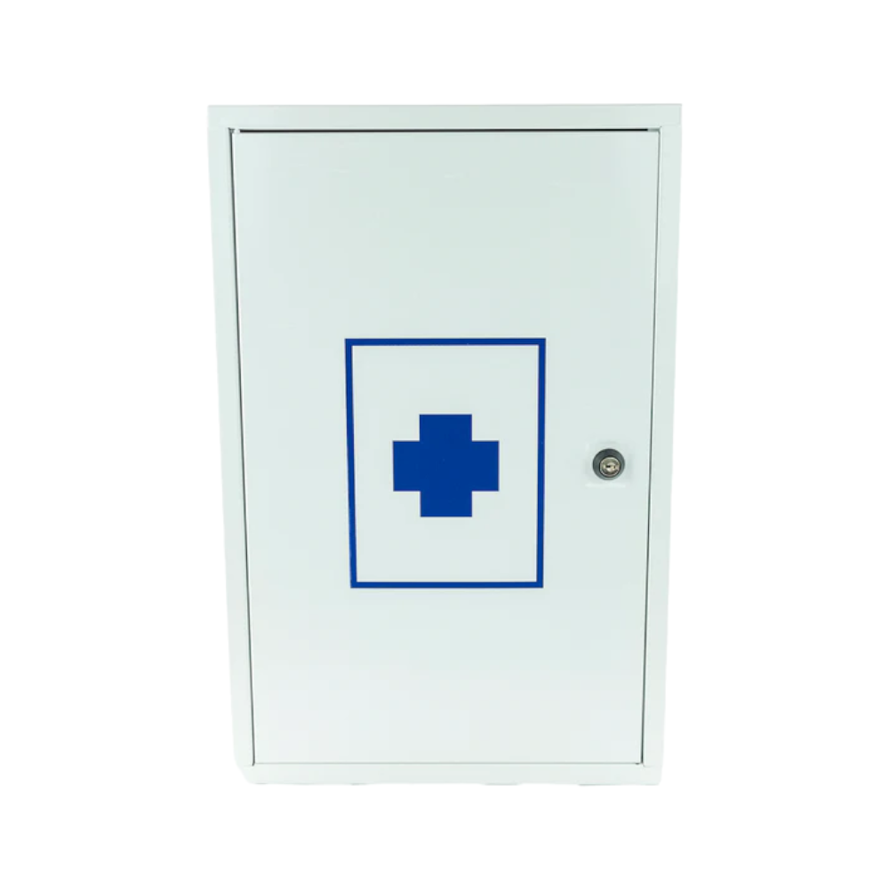 Armadietto emergenza in metallo 30x14x46 cm con prodotti per pronto soccorso AB-207