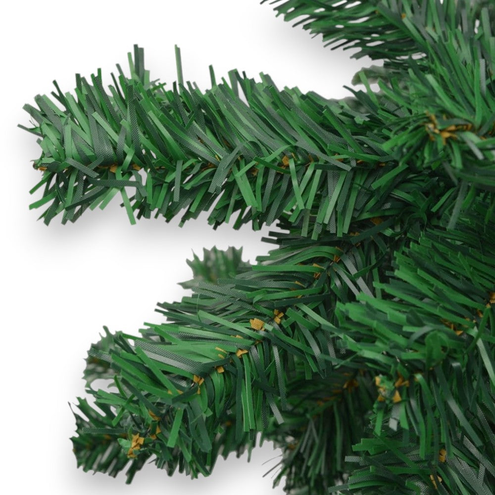 Sapin de Noël vert - cm.90h. avec 206 branches, base en plastique