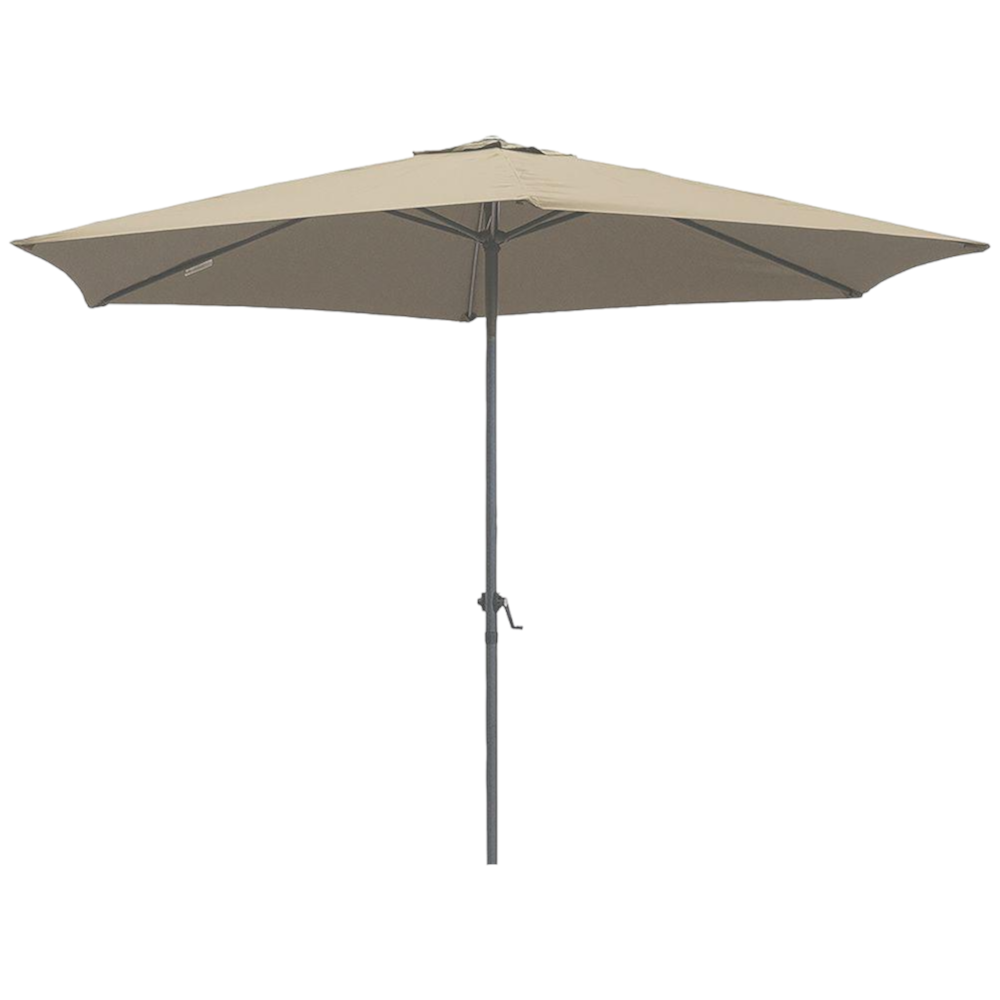 Ombrellone da giardino Ø3 mt in alluminio con apertura a manovella Round Master