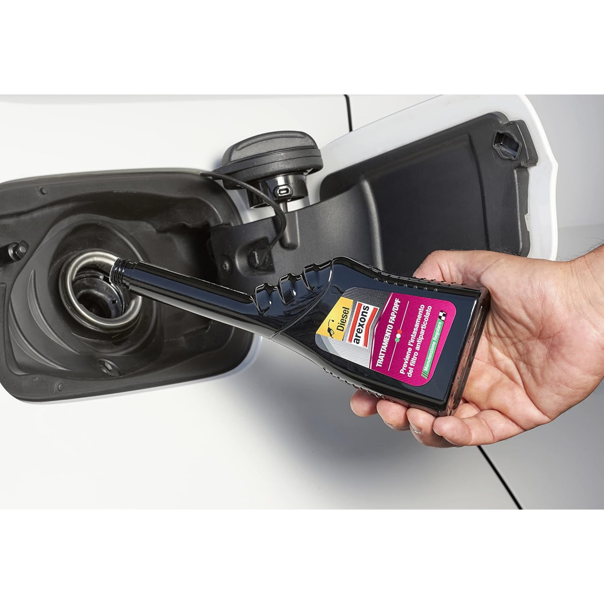 Additivo diesel per trattamento FAP DPF 250 ml riduce PM10 migliora combustione prolunga manutenzione pulizia filtro antiparticolato