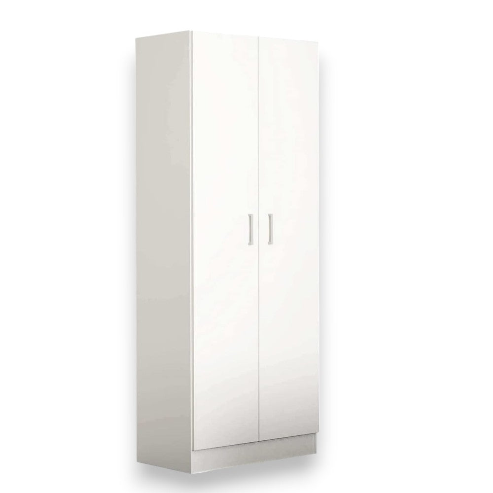 armoire à deux portes 'wardrobe 1' blanc 80x52x190h cm