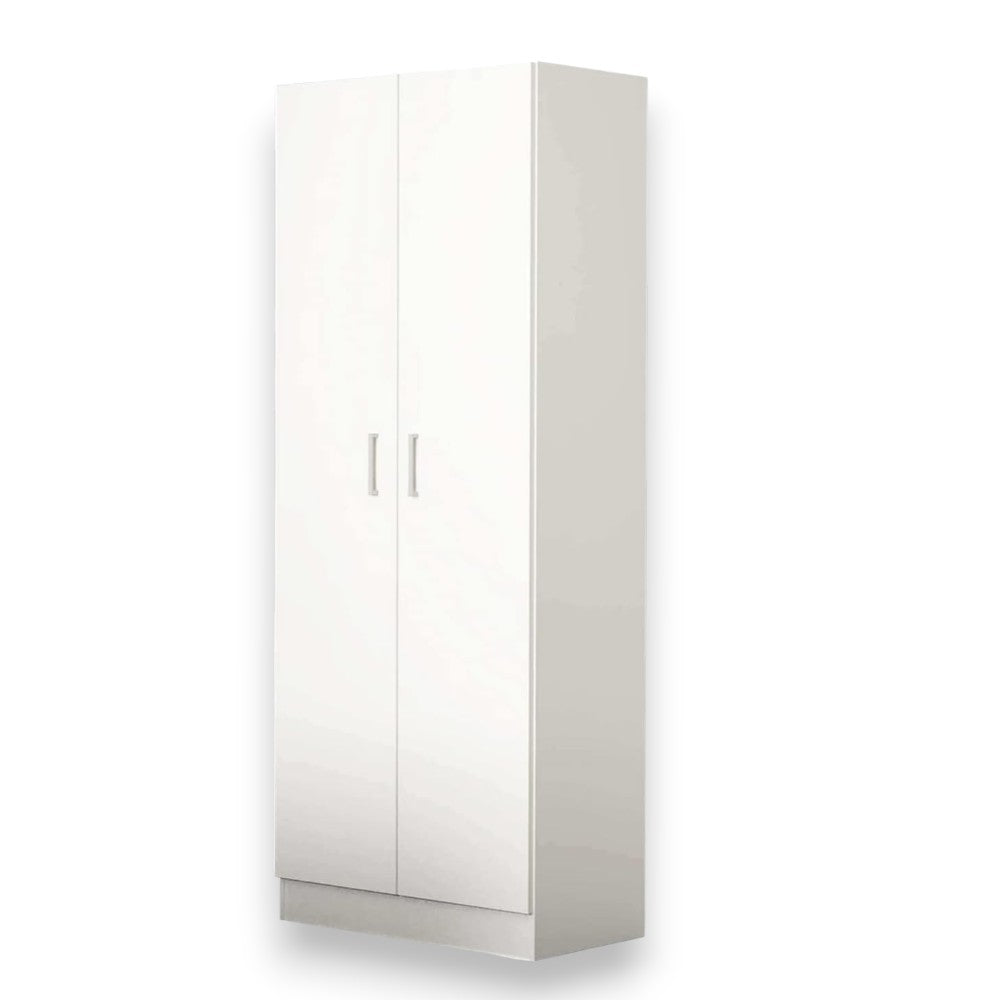 armoire à deux portes 'wardrobe 1' blanc 80x52x190h cm