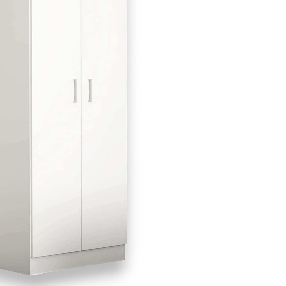 armoire à deux portes 'wardrobe 1' blanc 80x52x190h cm