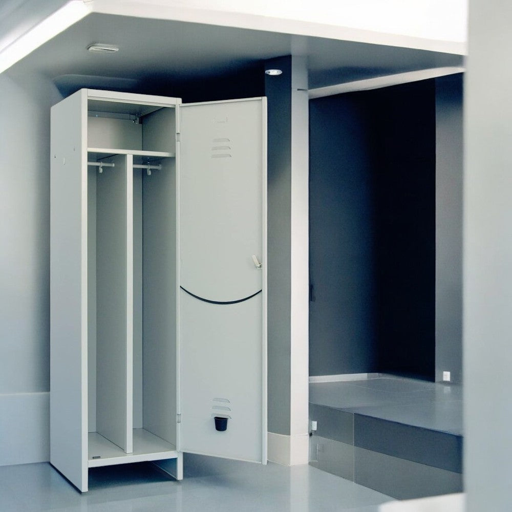 Armoire de vestiaire sale/propre avec une porte assemblée - cm.50x50x180h.