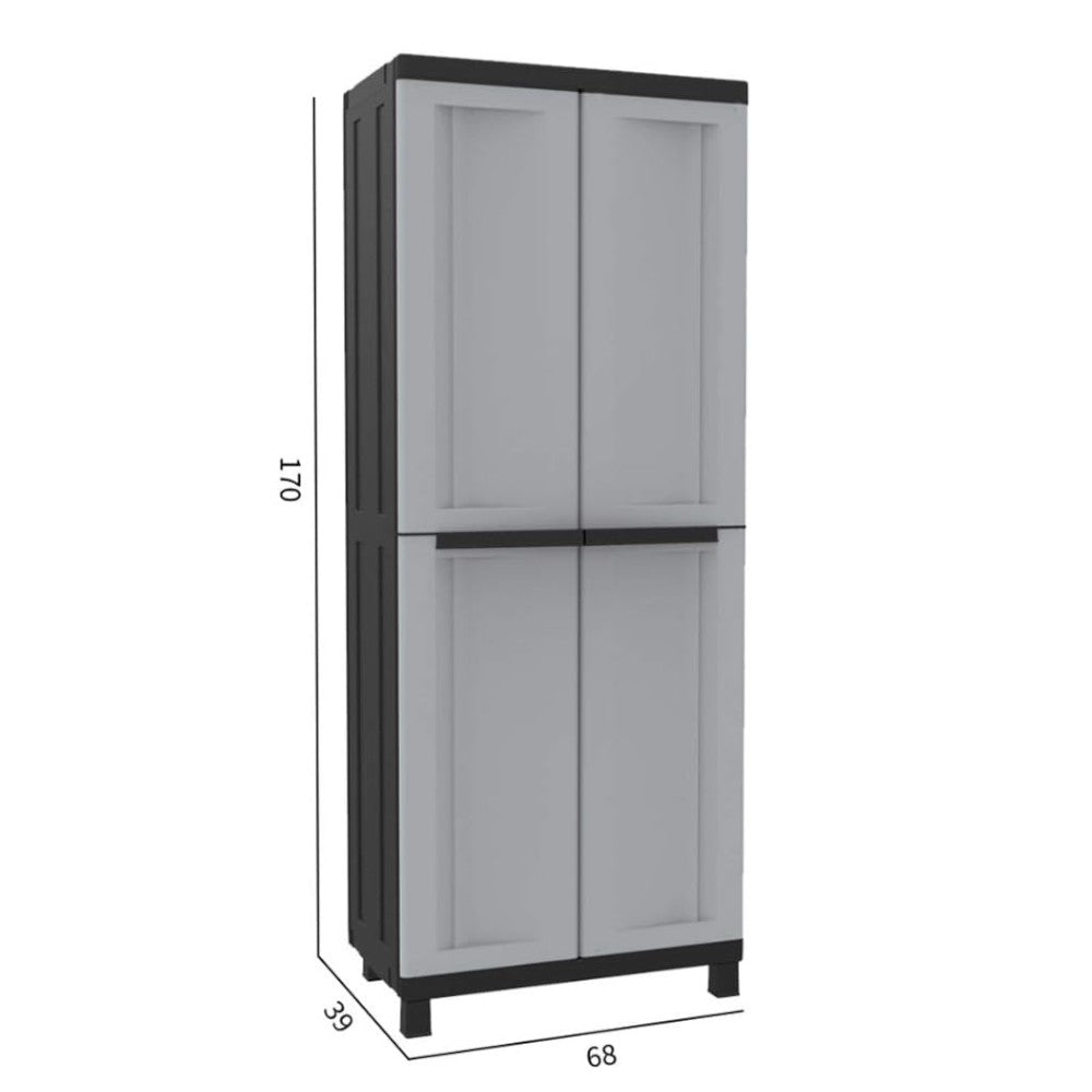 Armoire à Balais Haute Série Twist Noir 3680 - mm.680x390x1700h.