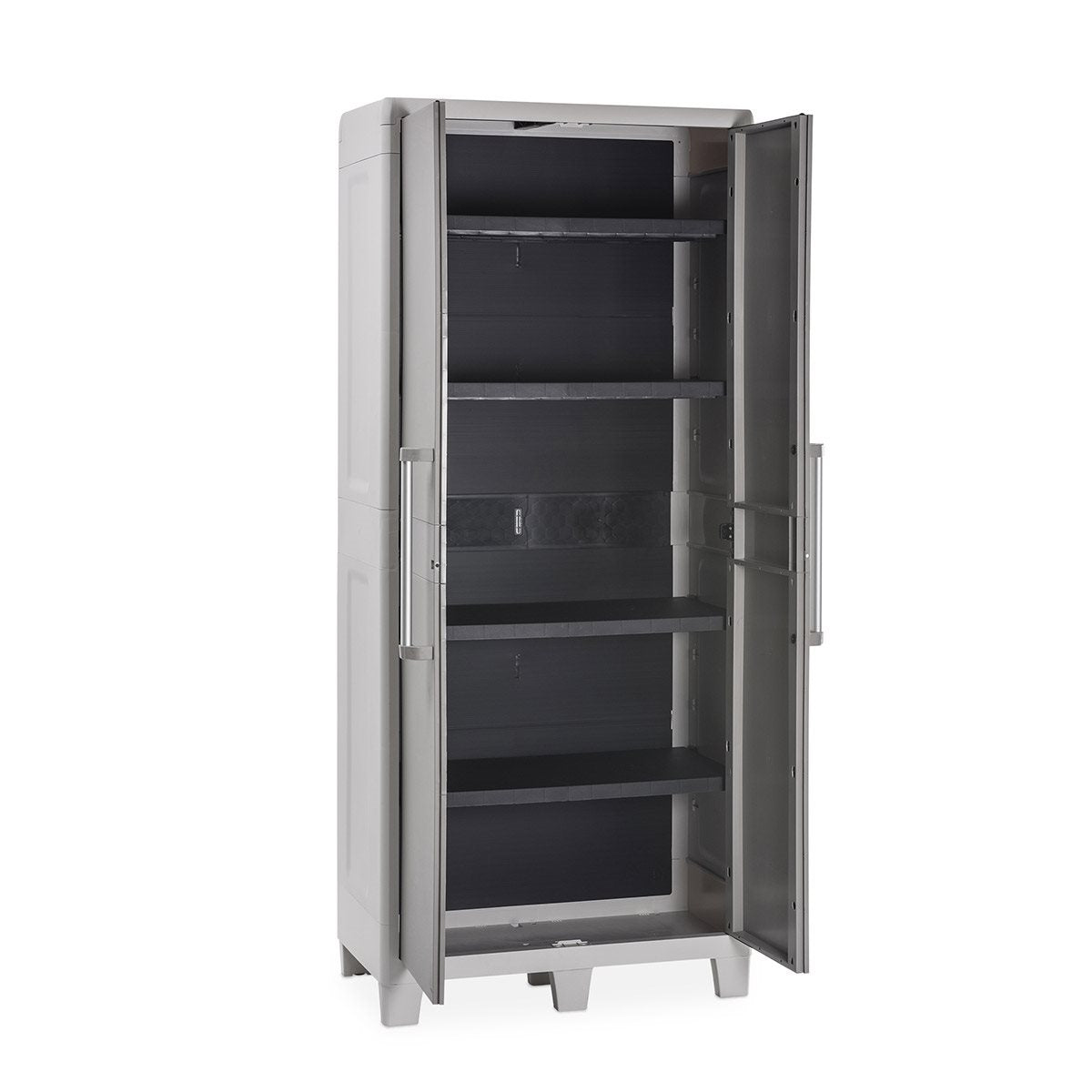 Armoire cadenassable en résine avec 2 portes et 4 étagères réglables Urban XL Toomax