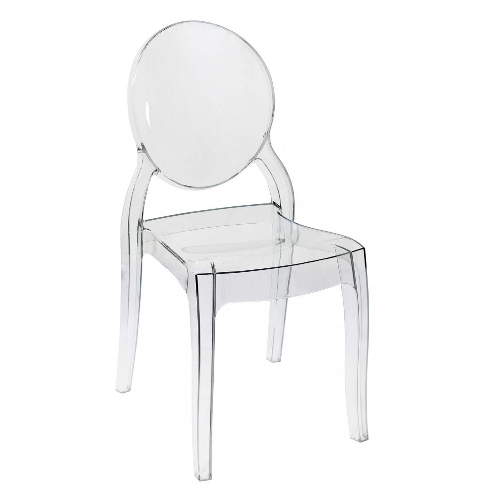 Chaise empilable d'intérieur en polycarbonate transparent Sans Couleur