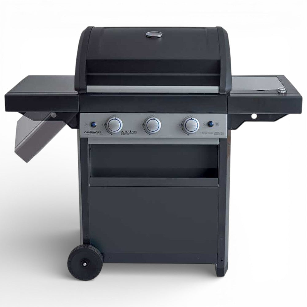 Barbecue a gas 9,6 Kw con 3 bruciatori + fornello e doppia alimentazione metano - gpl  3 CLASSIC LBS DUAL GAS