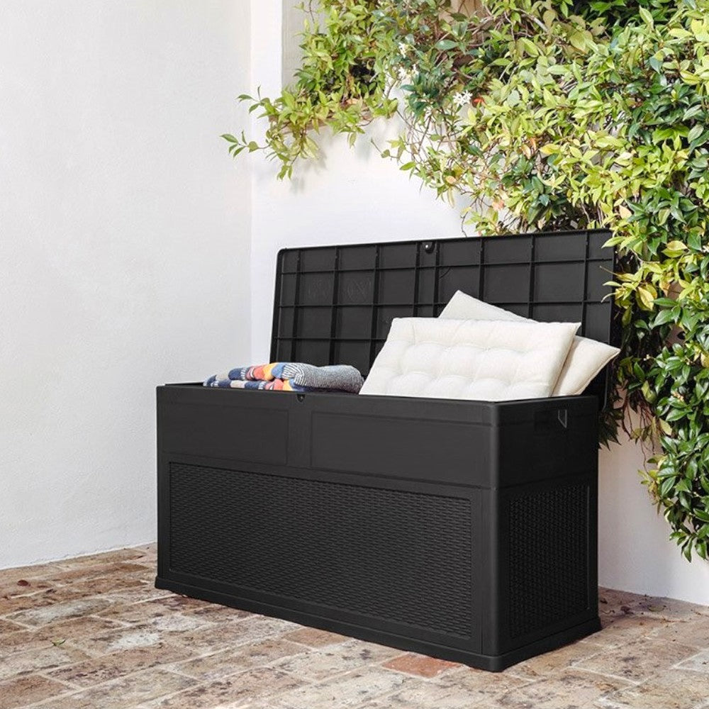 Toomax polyvalent extérieur conteneur banc de rangement jardin coffre en plastique