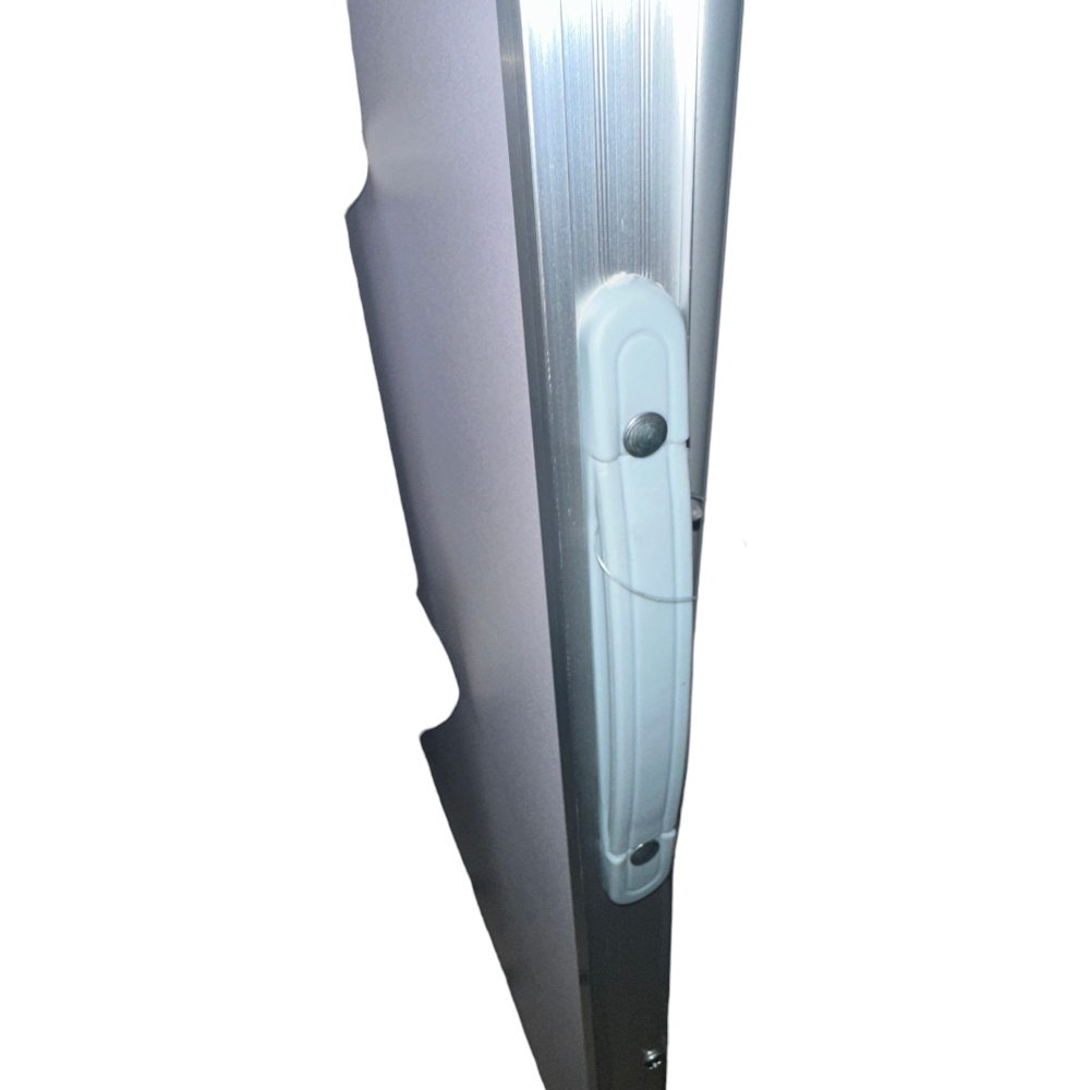 Table basse d'extérieur pliante 80x60 cm avec structure en acier et plateau en mdf Steely