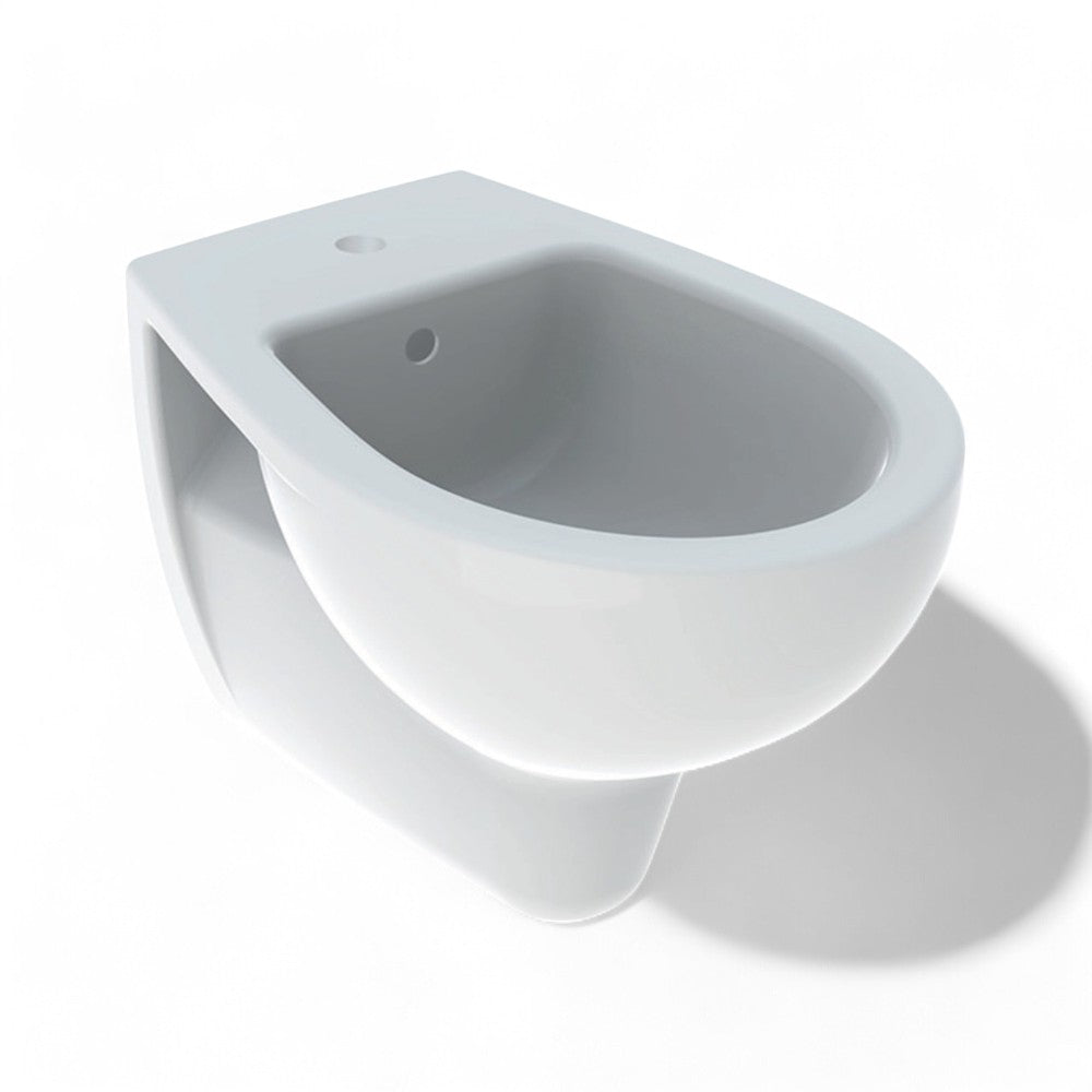 Bidet sospeso Monoforo in vetrochina bianco Colibri